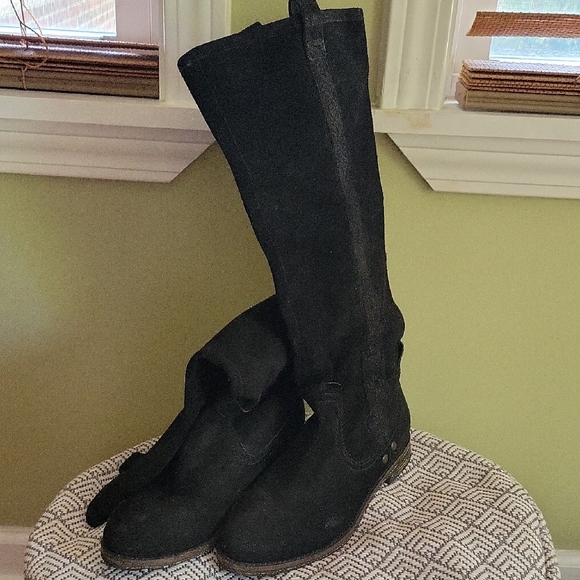 OTBT Black Over the Knee Boots - Picture 1 of 4